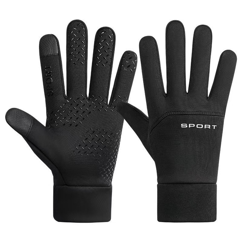boy Boy Boy Outdoor Warm Gloves For Men, Autumn And Winter, Cycling Sports, Full Two Finger, Windproof, Waterproof, Cold Resistant,_voghion.com