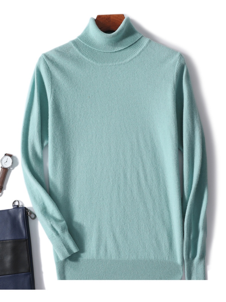 boy Boy Boy New Pure 100% Wool Men's Cashmere Spring Autumn Pullover Versatile Sweater Business Casual Inner Layer Base Shirt_voghion.com