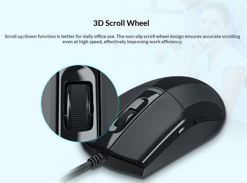 Digitex Digitex Daryou LM102 Wired USB Mouse Business Company Unit Art Design Cashier Computer Easy To Use_voghion.com