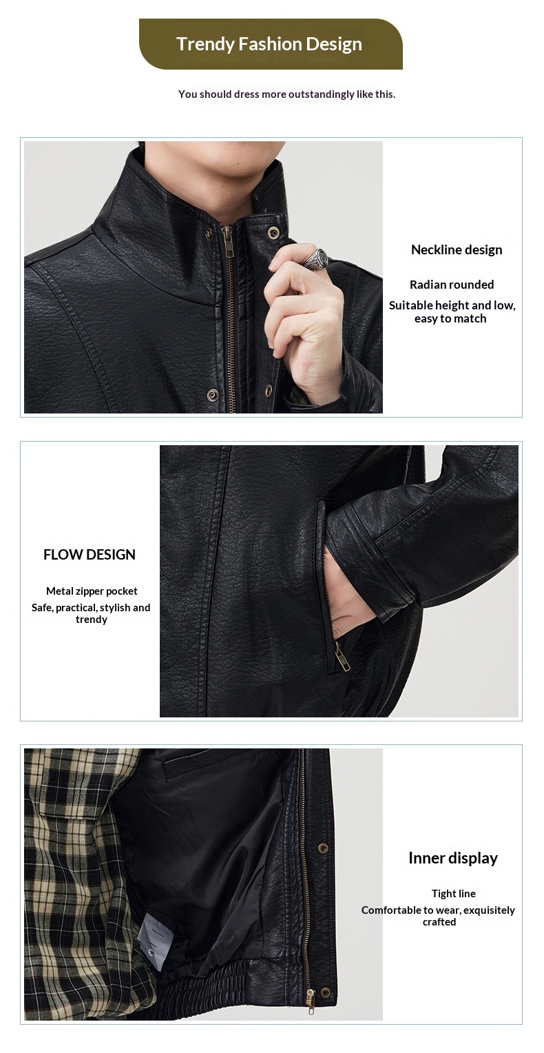 Giacca in pelle PU da pilota alla moda di strada europea e americana da uomo, alla moda, alla moda, in vendita all'ingrosso_voghion.com