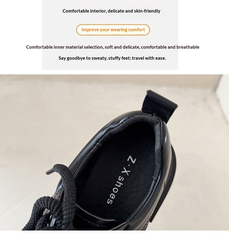 Mocassini con rialzo per donna Voyage Voyage, in morbida pelle europea, con suola spessa, primavera 2025, con punta arrotondata e lacci_voghion.com