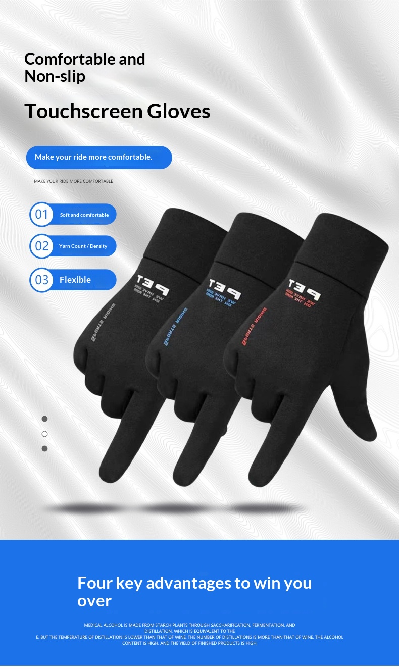 boy Boy Boy Autumn Winter Men's Windproof Touchscreen Gloves Outdoor Hiking Skiing Cycling Cold Resistant Wear-resistant Warm_voghion.com