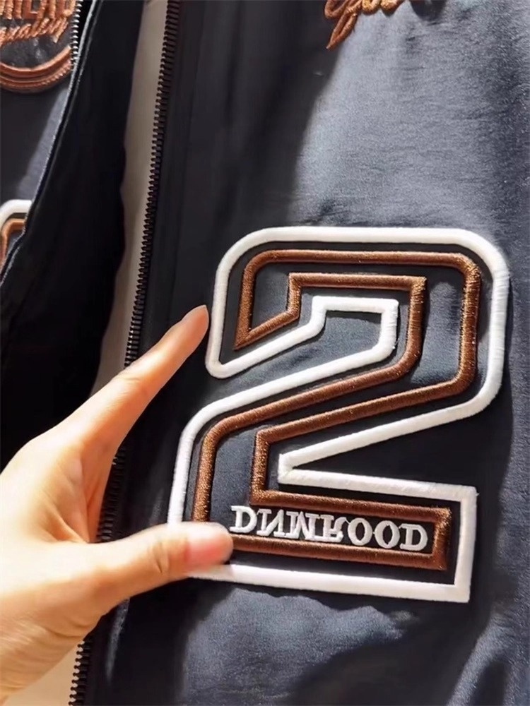 Giacca da baseball da uomo in cotone con scollo rotondo ricamato, stile americano, casual, calda, invernale, da uomo, di marca alla moda_voghion.com