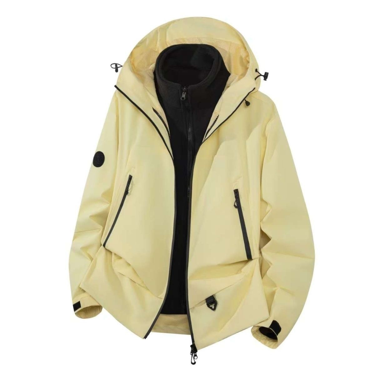 ragazzo Ragazzo 2025 Autunno Inverno Nuovo 3 in 1 Giacca da sci impermeabile antivento staccabile da uomo da donna_voghion.com