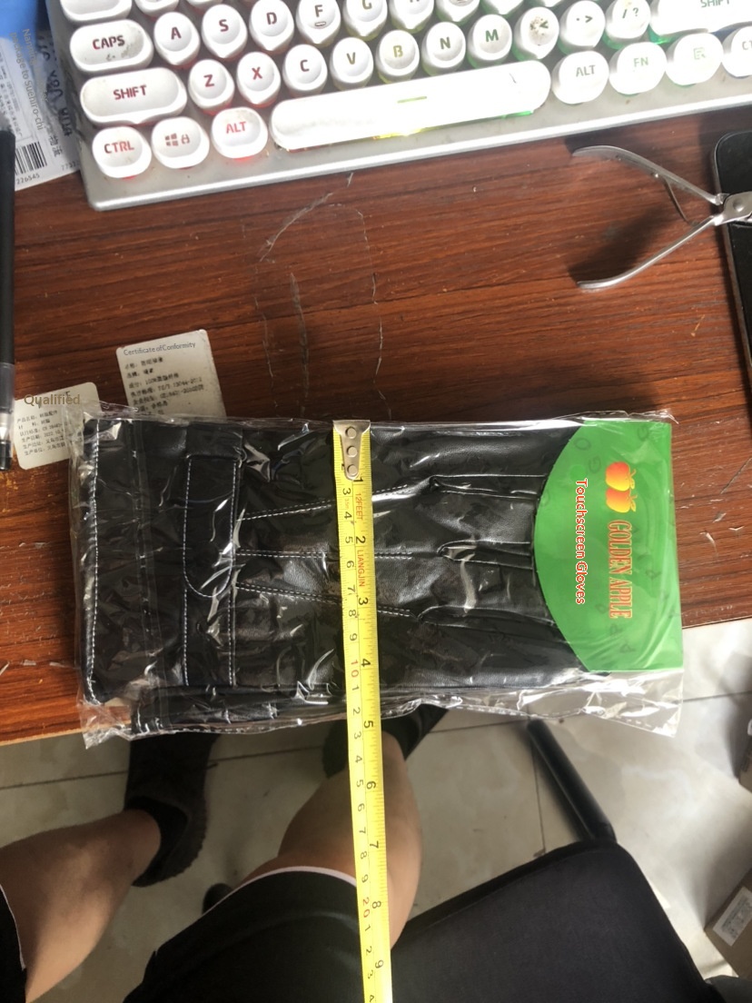 Guanti invernali da equitazione in pelle da uomo Boy Boy, caldi, foderati in pile, spessi, antivento, antifreddo, impermeabili, touchscreen_voghion.com