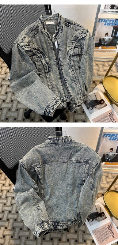 Giacca da motociclista Cleanfit in stile street europeo americano di marca per ragazzo, retrò, resistente, patchwork, primavera e autunno, cappotto in denim_voghion.com