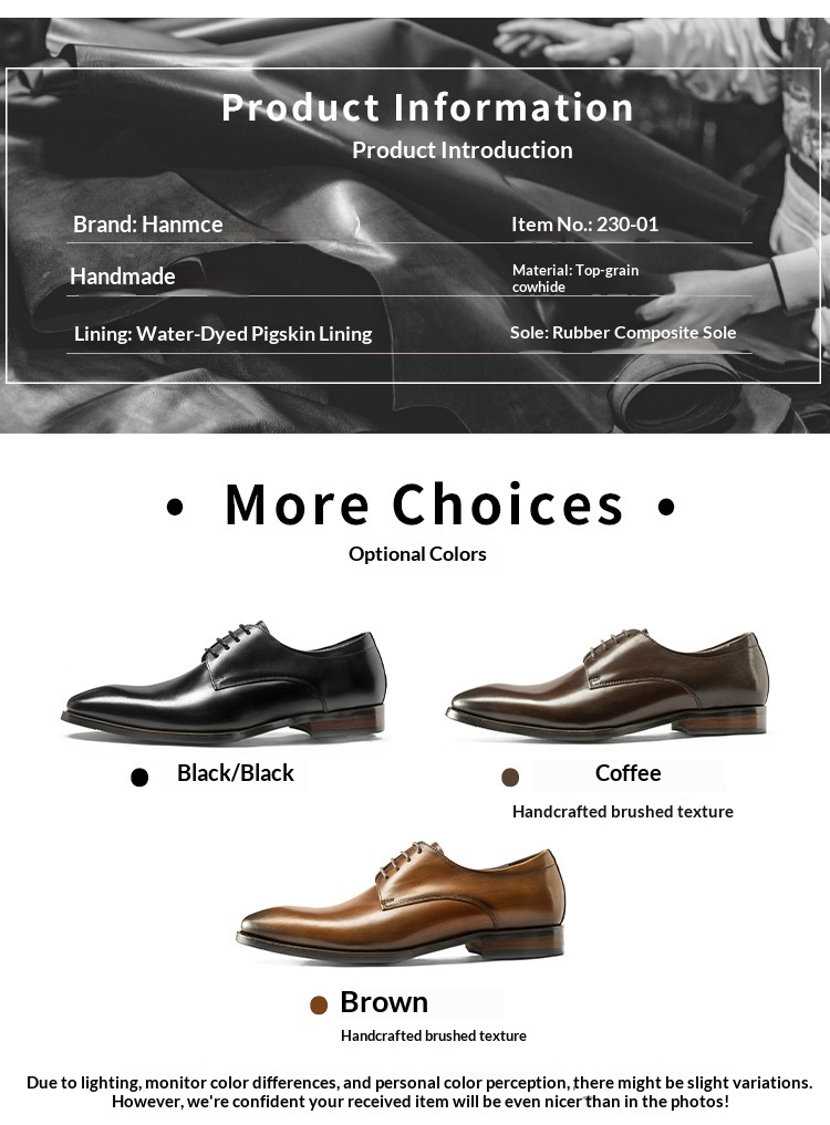 Scarpe derby da uomo in pelle di vacchetta con lacci, stile britannico, formali, da cerimonia, casual, da lavoro, da lavoro, da lavoro, da sposa, da lavoro ..._voghion.com