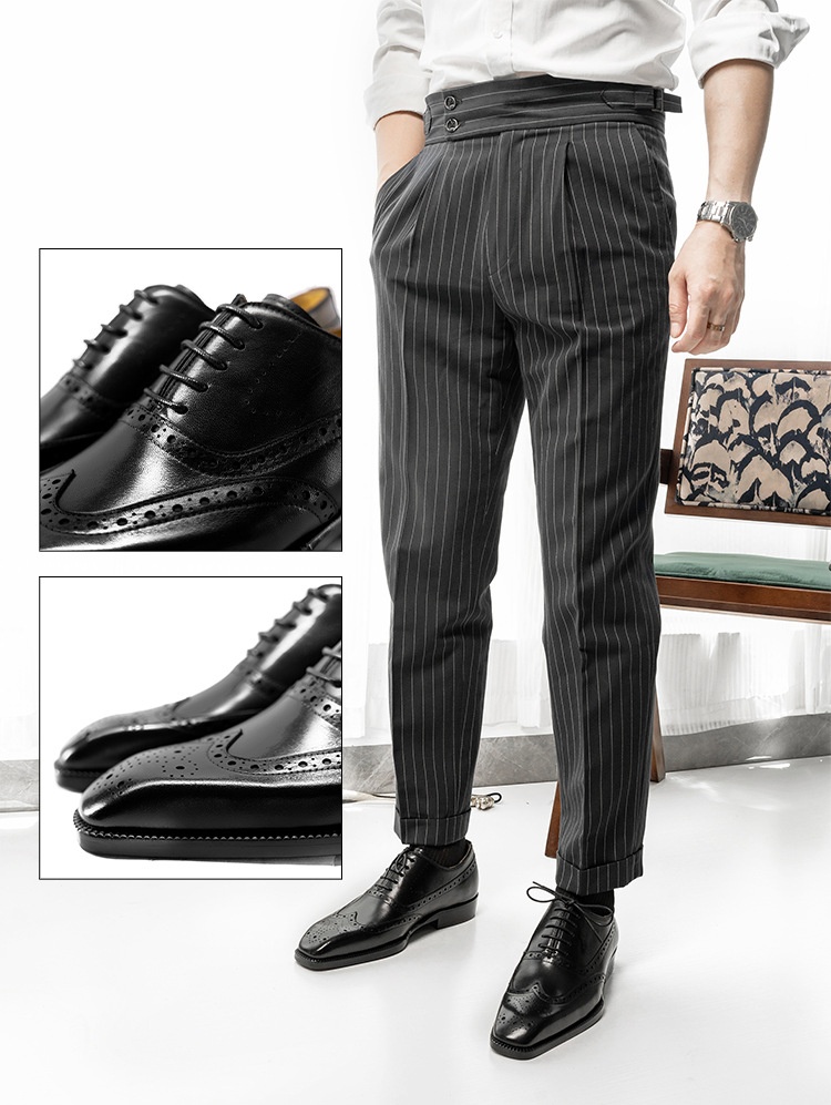 Zapatos Oxford estilo brogue para hombre, de piel de vacuno de alta gama, estilo británico, con punta cuadrada, forrados y estilo formal de negocios._voghion.com