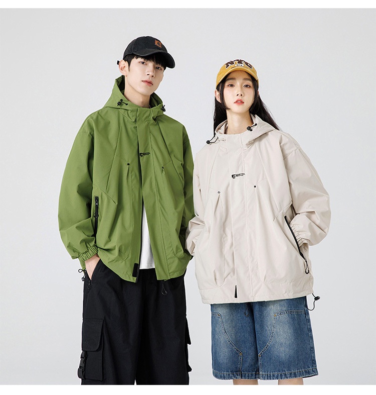 boy Boy Cross-Border Hot Sring And Autumn New Coule's Windbreaker Outdoor Waterroof Jacket Men's Functional Style Workwear_voghion.com