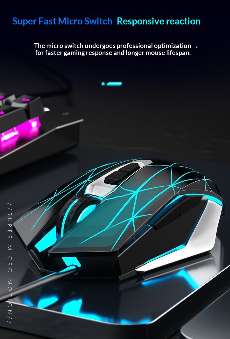 Digitex Digitex AULA/Wolf Spider S50 Gaming Wired E-sports USB Ro Programming PUBG Mouse_voghion.com