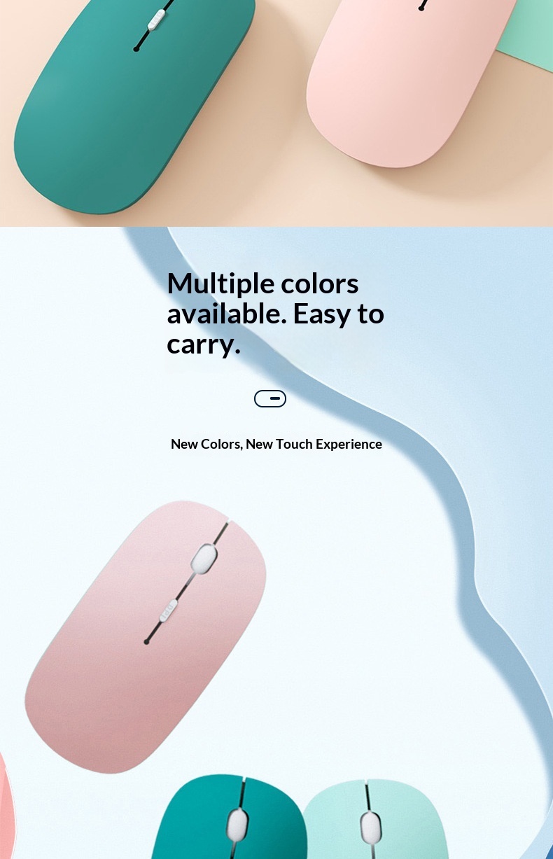 Digitex Digitex Rechargeable Dual-Mode Bluetooth Wireless Mouse For Gaming, Office, Computer, Mobile Phone, Tablet_voghion.com