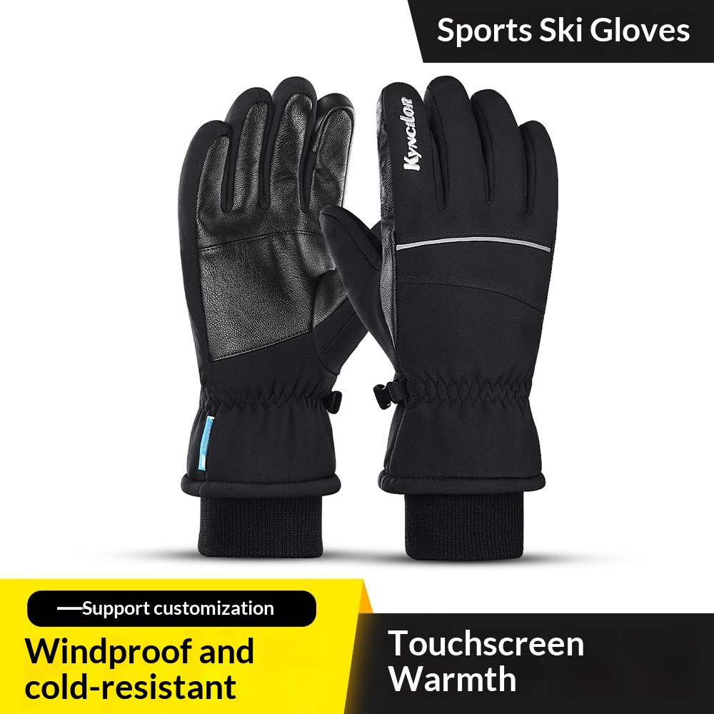 boy Boy Boy Outdoor Autumn Winter Men Women Cycling Ski Bicycle Cold-proof Thickened Touch Screen Sports Warm Gloves_voghion.com