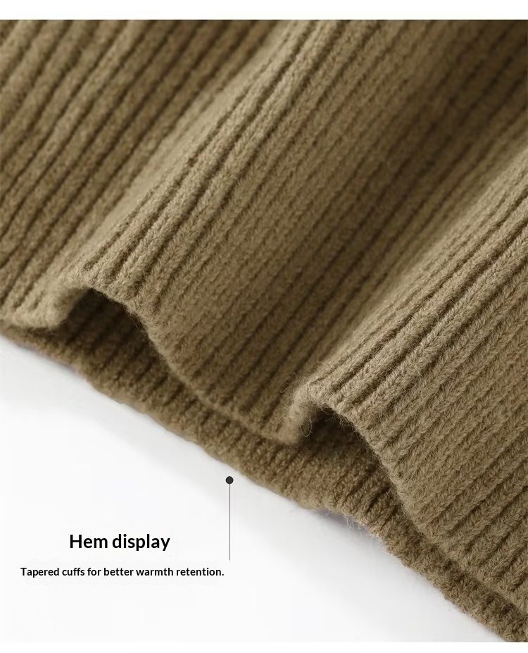 boy Boy Boy Spring And Autumn Doub Zipper Design Cardigan Solid Color Sweater Men's Simp Trendy Versati Knitted Jacket_voghion.com