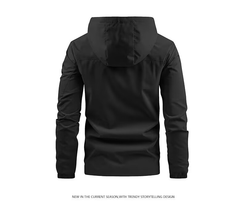 boy Boy Spring And Autumn New Men's Hooded Cross-Border Casual Waterproof Outdoor Windbreaker Workwear Jacket Versatile_voghion.com