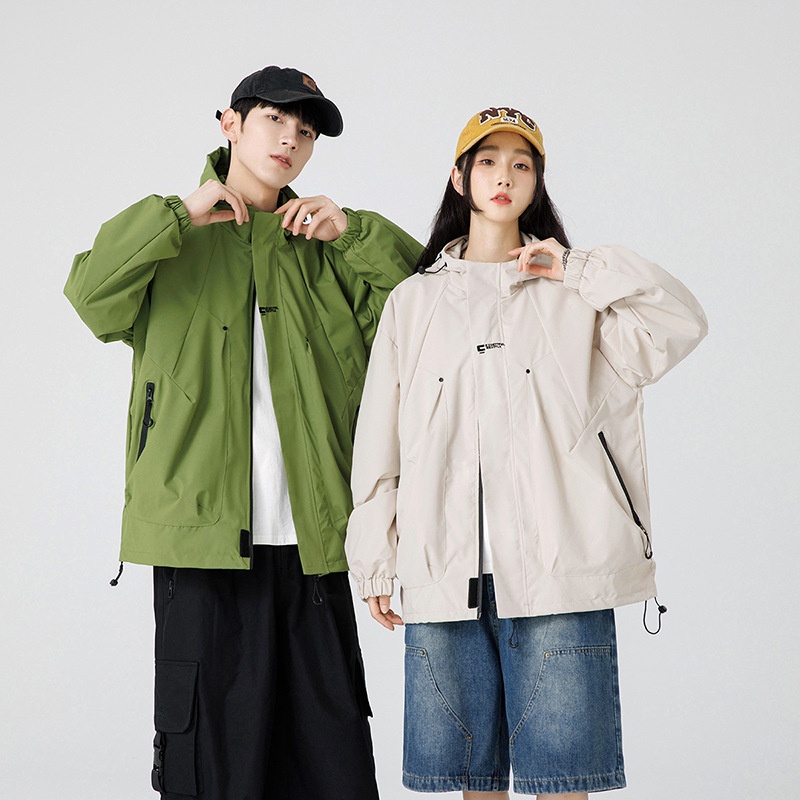 boy Boy Cross-Border Hot Sring And Autumn New Coule's Windbreaker Outdoor Waterroof Jacket Men's Functional Style Workwear_voghion.com