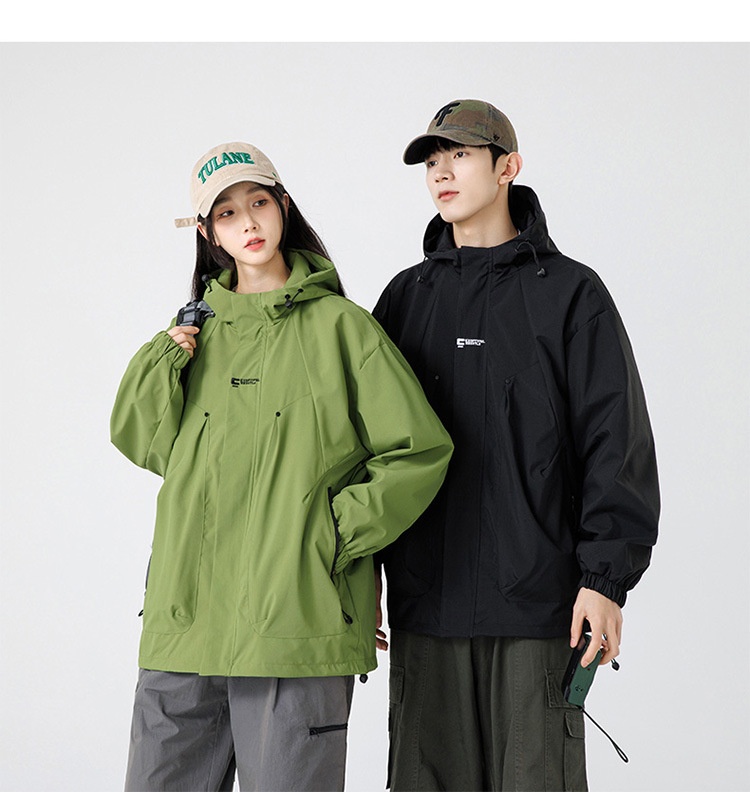 boy Boy Cross-Border Hot Sring And Autumn New Coule's Windbreaker Outdoor Waterroof Jacket Men's Functional Style Workwear_voghion.com