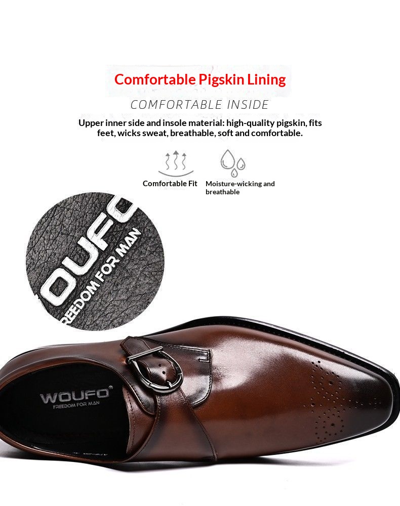 Voyage Herrenschuhe im britischen Stil mit Schnallenverschluss, trendig, aus hochwertigem Rindsleder gefertigt, Brogue-Schuhe, elegant und formell, spitz zulaufend._voghion.com