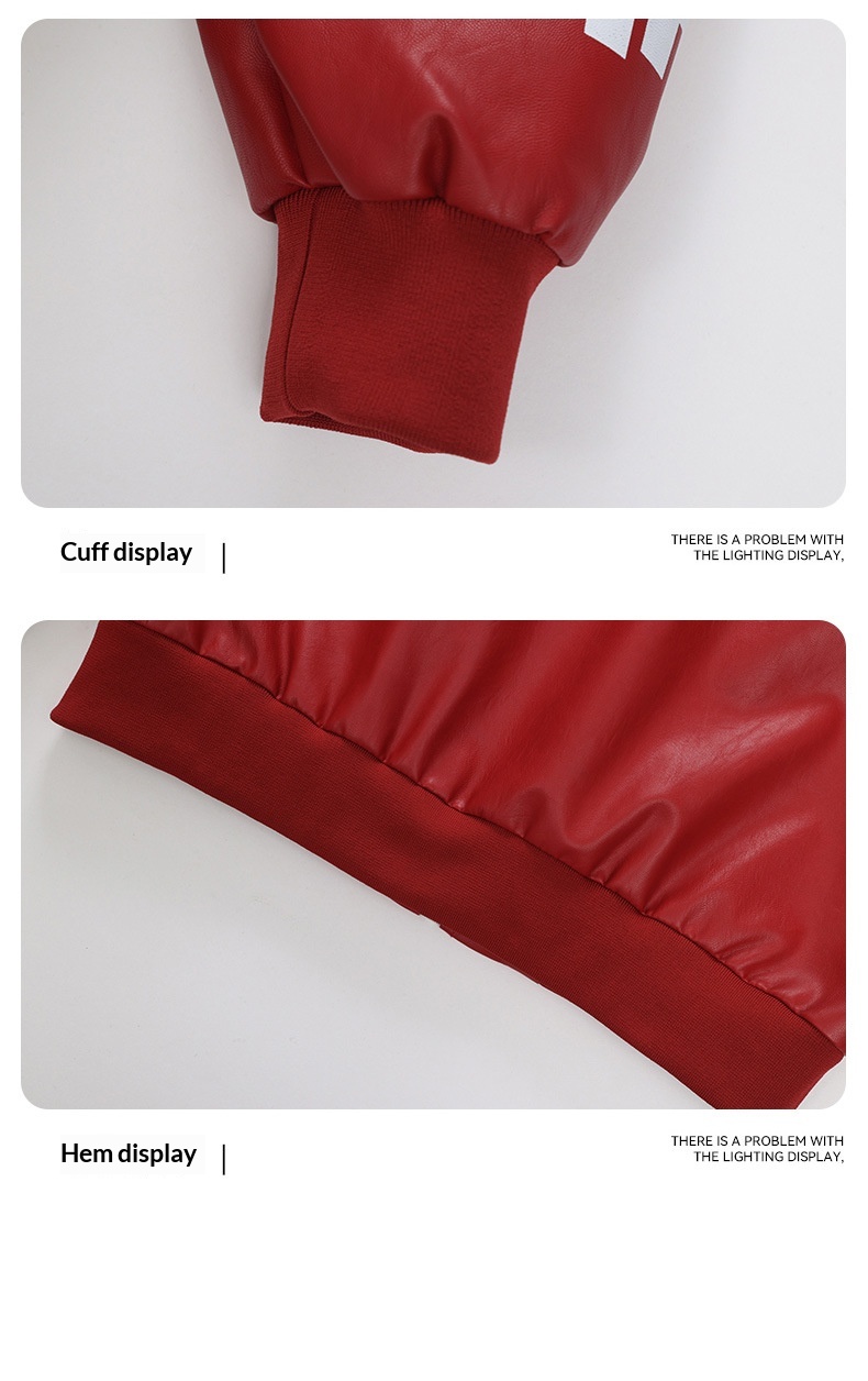 Giacca da motociclista in pelle da uomo larga, stile retrò hip-hop europeo e americano, all'ingrosso transfrontaliero_voghion.com