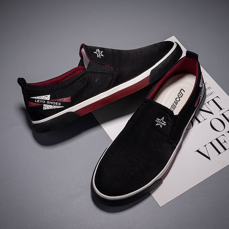 WalkPrime WalkPrime European Style Men's Slip-On Trendy Loafers Korean Version Waterproof Fabric Comfortable Soft Sole Driving Shoes For Men_voghion.com