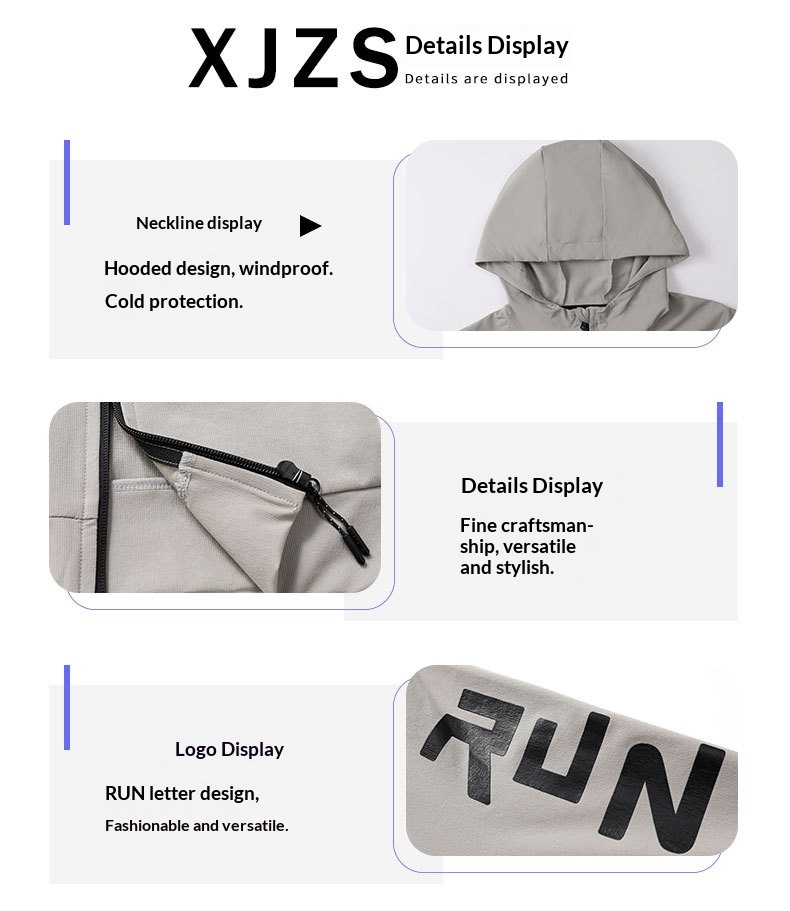 boy Boy Autumn Men Outdoor Windproof Waterproof Windbreaker Hiking Clothing Sports Casual Softshell Hooded Jacket_voghion.com