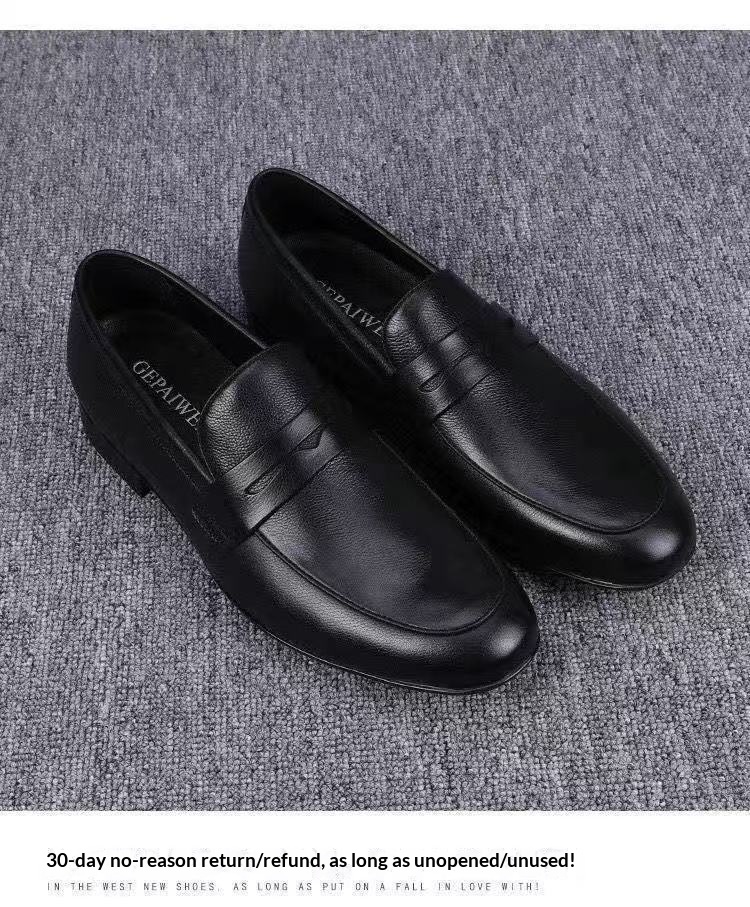 Voyage Voyage 2025 Spring And Autumn Versatile Sole Soft Surface Slip-On Loafers Fashionable Breathable Business Formal Men's Shoes_voghion.com