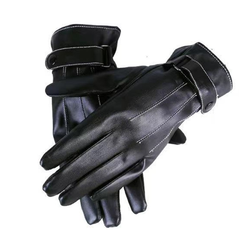 ragazzo Ragazzo Ragazzo Autunno Inverno Spesso Foderato in Pile Touchscreen Uomo, Caldo per Andare a Cavallo, Consegna, Antivento, Impermeabile, Pelle Antiscivolo_voghion.com