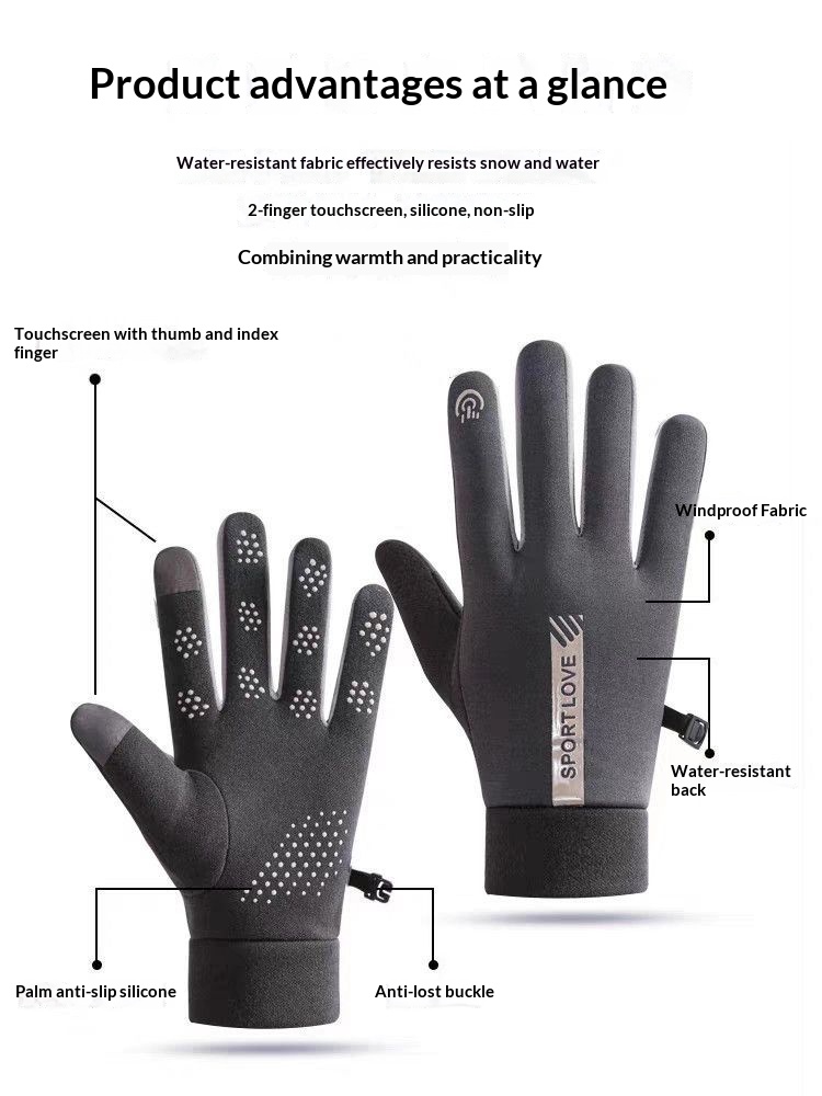 ragazzo ragazzo autunno e inverno caldi sport impermeabili antivento guanti antifreddo coppia uomini equitazione guida antiscivolo_voghion.com