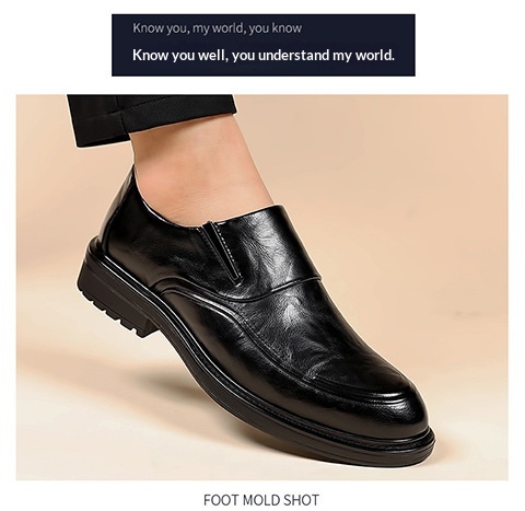 Mocassins souples britanniques Voyage Voyage Black pour hommes âgés, en cuir véritable, style Derby, élégants et décontractés, parfaits pour les affaires._voghion.com