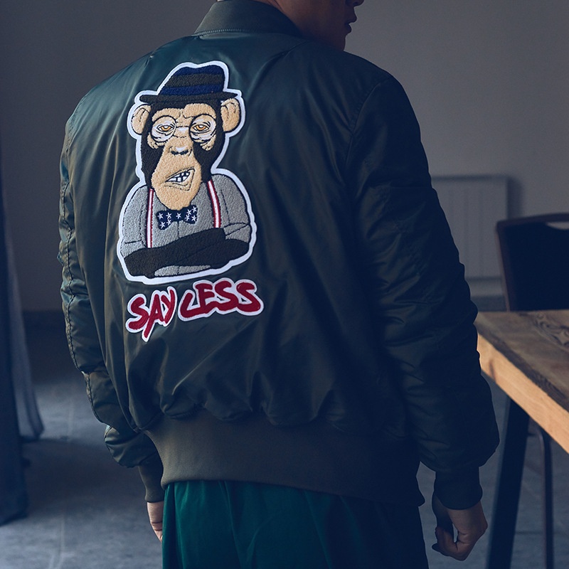 boy 2025 Winter New American Hip-Hop Fleece-Lined Thickened Plus Size Bomber Men's Embroidered Baseball Jacket Trendy Street_voghion.com