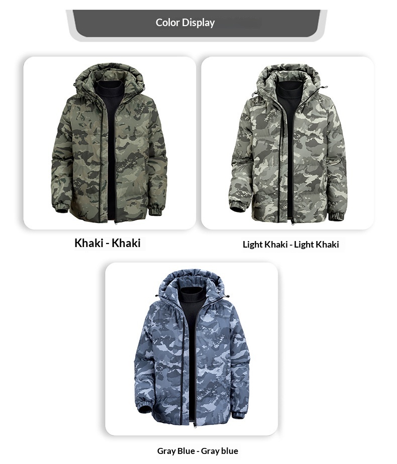 boy Jianheng Cross-Border Outdoor Workwear Camouflage Autumn Winter Retro Fashion Hooded Windbreaker Jacket Men's European_voghion.com