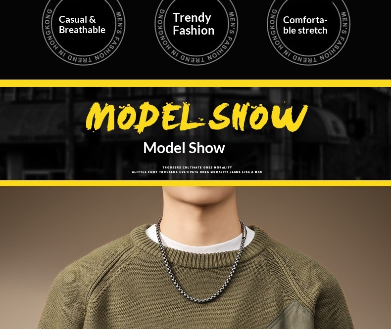 boy Boy Boy Boy High-End American Heavyweight Retro Color-Block Pocket Sweater For Men, Autumn Trendy Brand, Thick Loose Fit, Plus Size_voghion.com