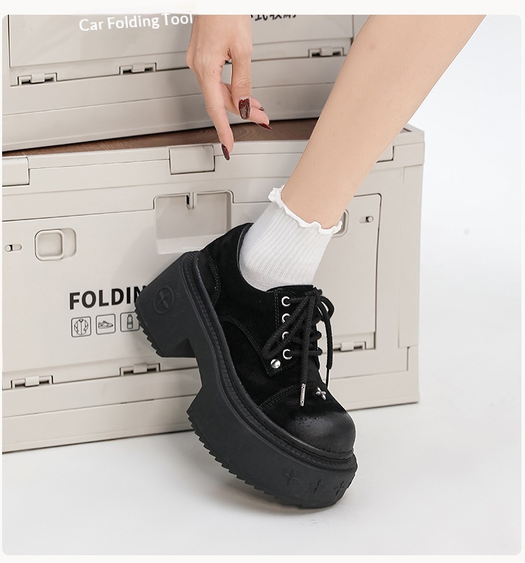 Voyage Voyage En stock Cross Flower Wilderness Derby pour femmes Mocassins à plateforme à semelle épaisse Nouvelles chaussures à lacets à bout unique_voghion.com