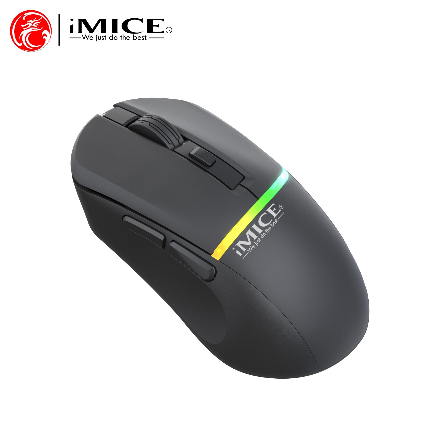 Digitex Digitex IMICE Factory Direct Supply Cross-Border Bluetooth Dual-Mode 6 Button RGB Rechargeable Silent Type-C Wireless Gaming_voghion.com