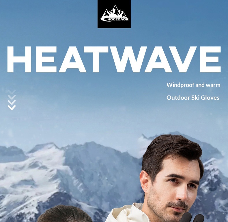 boy Boy Boy Winter Ski Gloves For Men And Women, Outdoor Riding, Fleece-Lined, Thickened, Windproof, Water-Resistant, Warm,_voghion.com