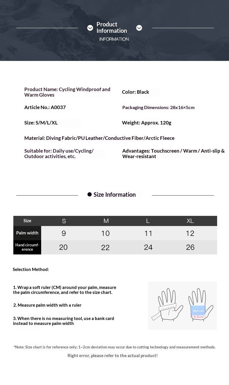 Jungen Outdoor Winddichte Winter Fleecegefütterte Dicke Warme Unisex Sport Fahrradfahren Ski Touchscreen Rutschfest Handschuhe_voghion.com