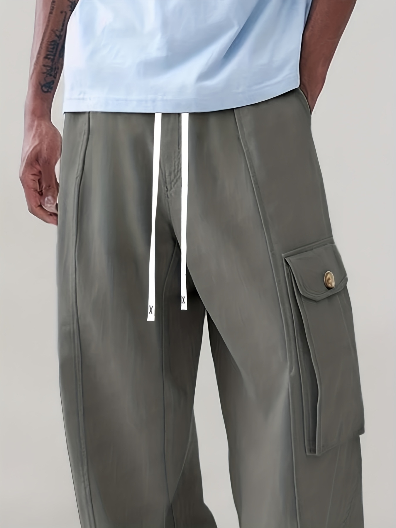 Pantaloni casual europei e cargo da uomo, pantaloni casual retrò americani 2025, pantaloni dritti a gamba larga in stile giapponese primaverile di marca alla moda_voghion.com