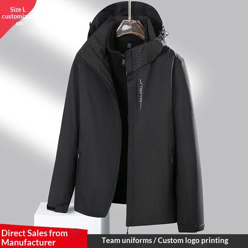 Boy 3-in-1 Jacke Herbst Freizeit Wasserdicht Hochwertig Verdickt Herren Wintermantel Damen_voghion.com