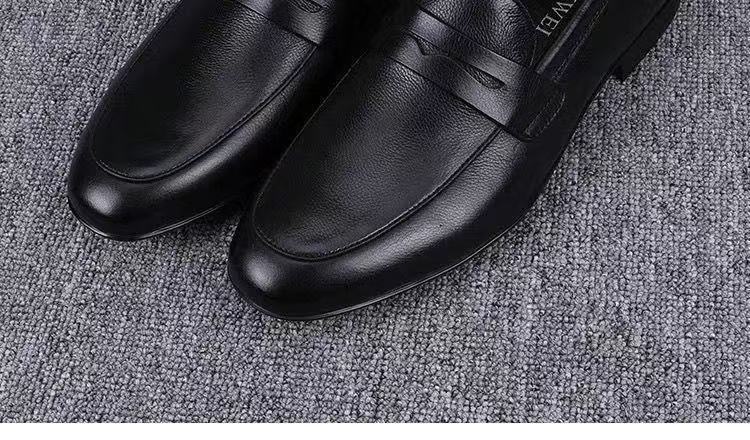 Voyage Voyage 2025 Spring And Autumn Versatile Sole Soft Surface Slip-On Loafers Fashionable Breathable Business Formal Men's Shoes_voghion.com