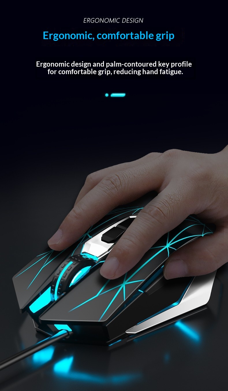 Digitex Digitex AULA/Wolf Spider S50 Gaming Wired E-sports USB Ro Programming PUBG Mouse_voghion.com