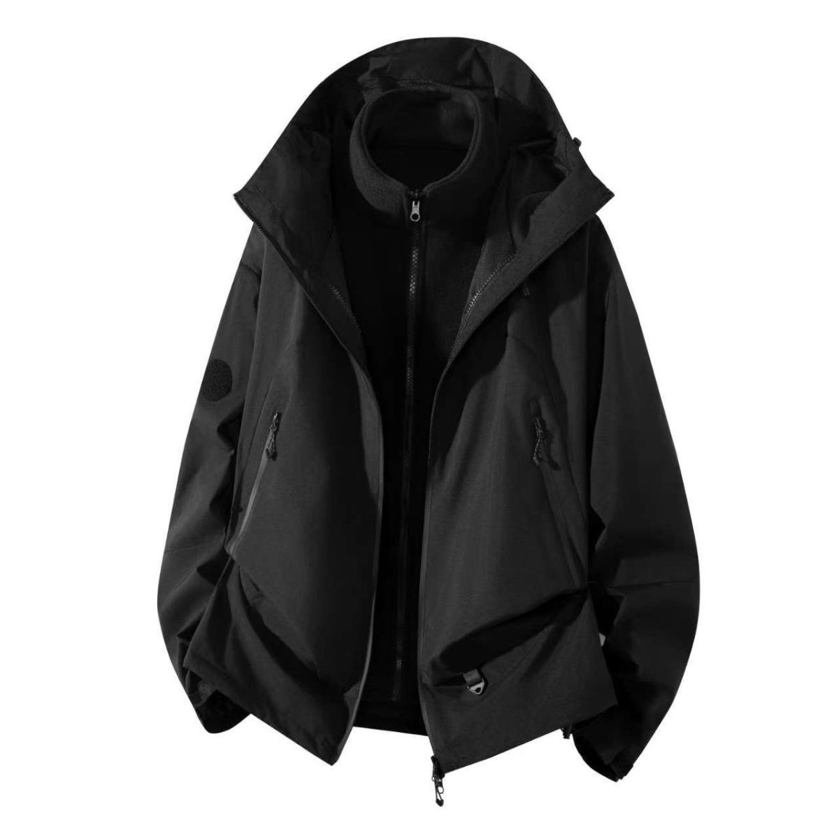 ragazzo Ragazzo 2025 Autunno Inverno Nuovo 3 in 1 Giacca da sci impermeabile antivento staccabile da uomo da donna_voghion.com