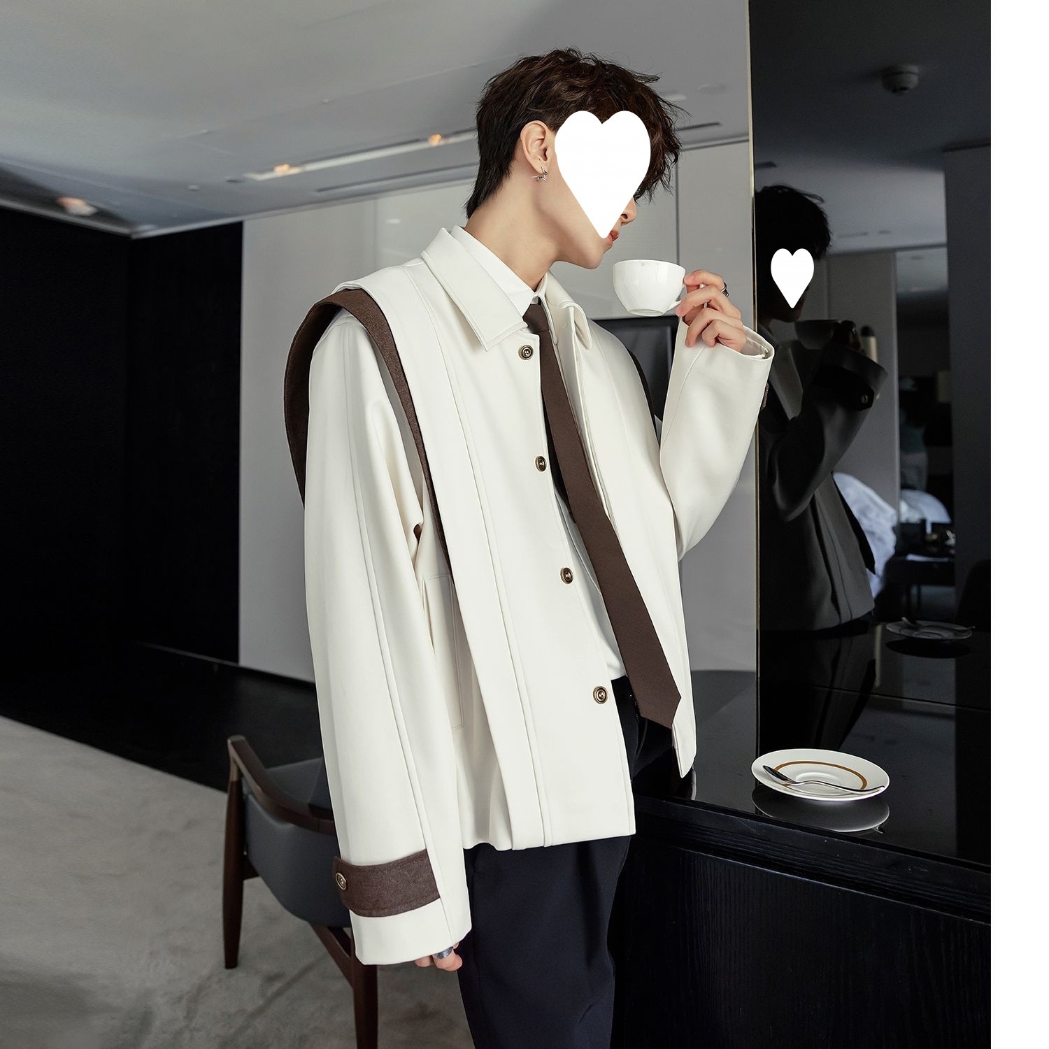 Jungen-Herbstjacke im Patchwork-Design mit Umlegekragen – Trendiges und vielseitiges Herrenoberteil (2025)_voghion.com