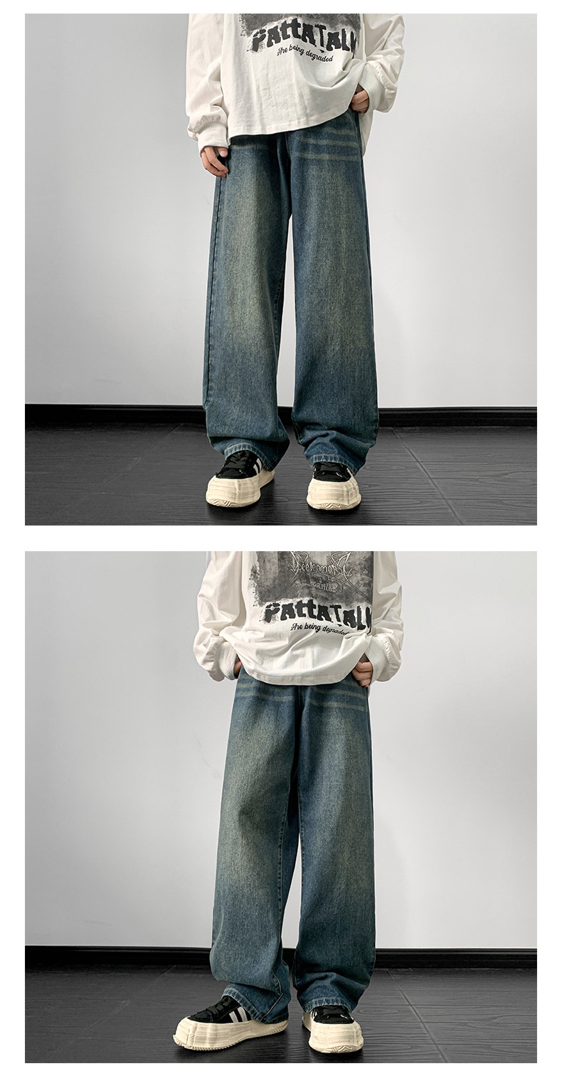 ragazzo Hip Hop europeo per uomo, stile autunnale e invernale, jeans larghi a gamba larga in stile americano, pantaloni cargo casual a gamba dritta_voghion.com