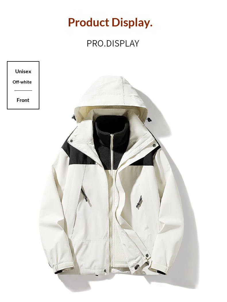 boy Boy 2025 New Outdoor Single Coat Jacket Casual Unisex Multi-color Group Purchase Three-in-One Thickened Top_voghion.com