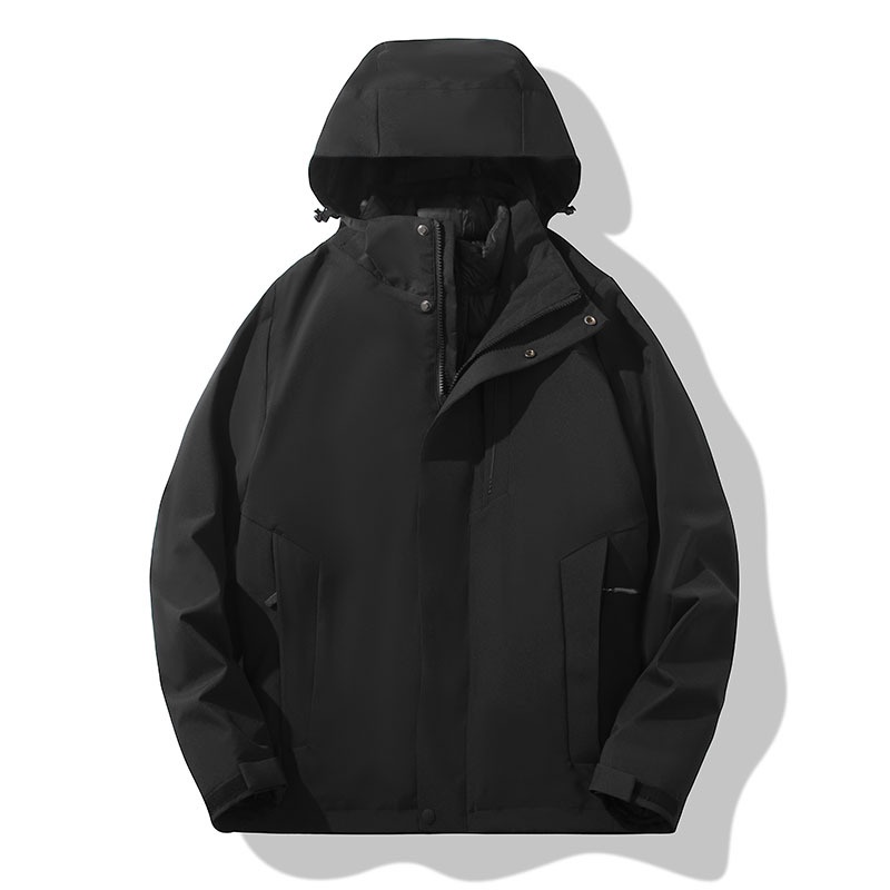 boy Herren- und Damen-3-in-1-Daunenjacke mit abnehmbarem Futter, dicker Fütterung, wasserdicht und winddicht, ideal für Herbst und Winter, zum Wandern und für Outdoor-Aktivitäten._voghion.com