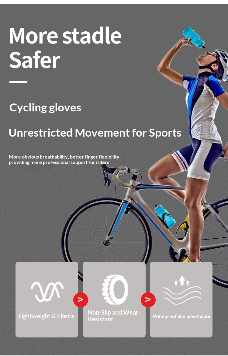 Guanti da ciclismo a due dita, protezione solare, per attività all'aperto, da pesca, da uomo, con mezze dita, antiscivolo, touchscreen, consegna_voghion.com