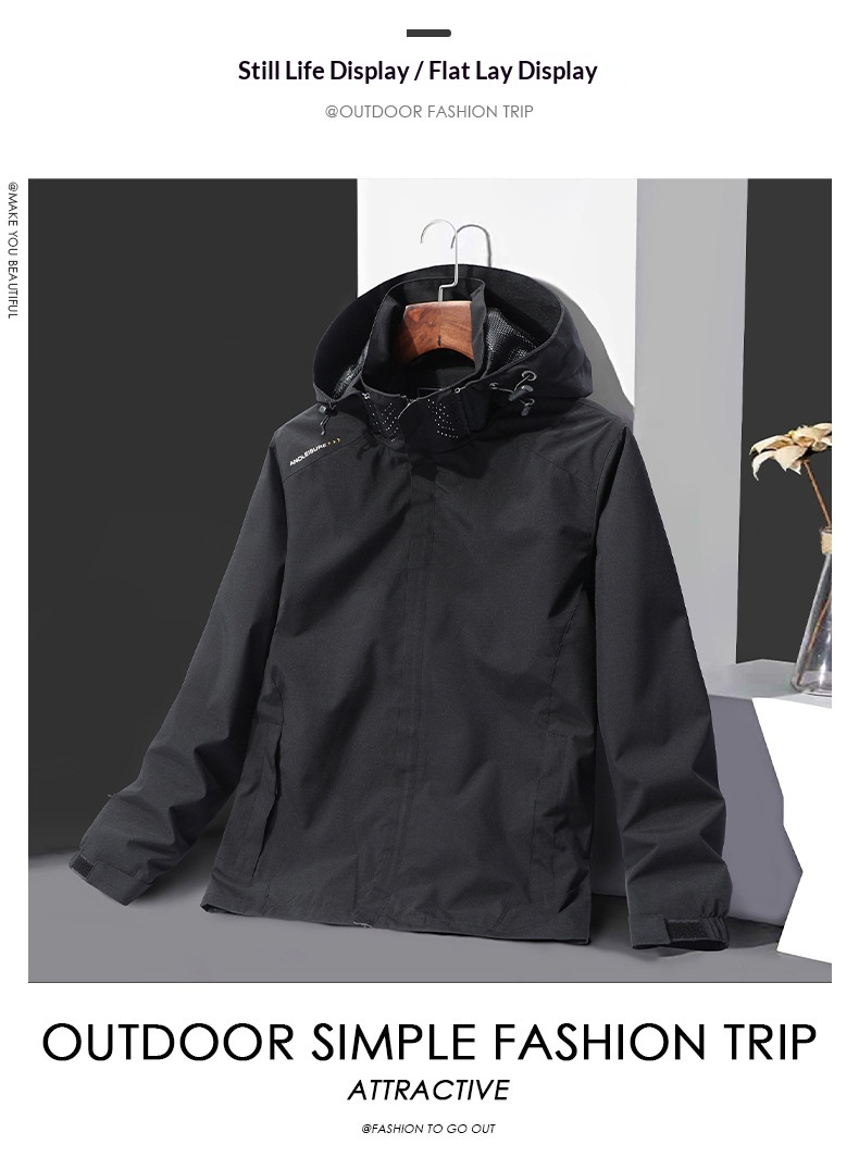 Junge Frühling Herbst Koreanischer Stil Trendiges Paar Outfit Sport Windbreaker Outdoor Dünne Herrenjacke_voghion.com