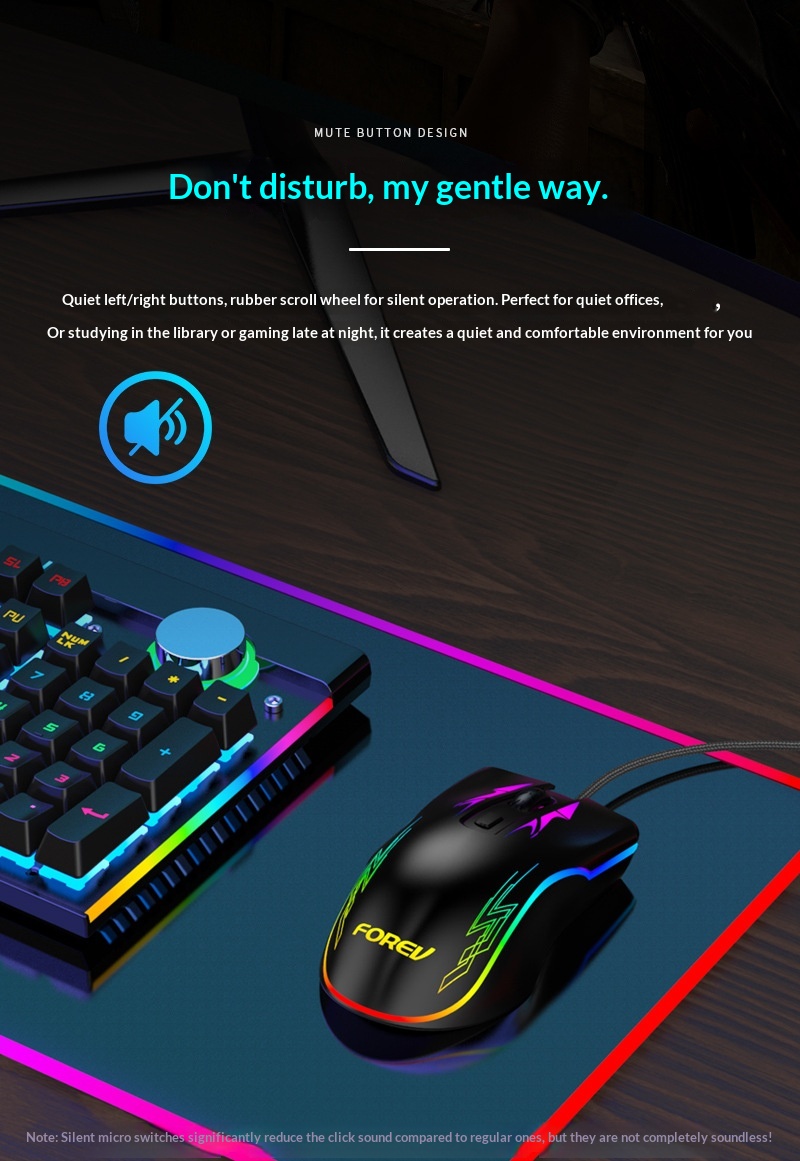 Digitex Digitex Wired FV509 Cool RGB Marquee Effect Oyun Bilgisayarı Toptan Mekanik Fare_voghion.com