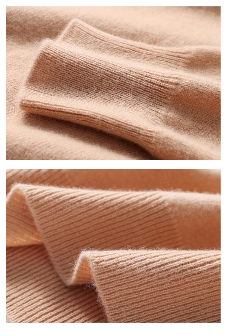 boy Boy Boy New Pure 100% Wool Men's Cashmere Spring Autumn Pullover Versatile Sweater Business Casual Inner Layer Base Shirt_voghion.com