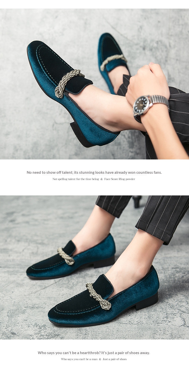 Voyage Voyage British Style Suede Loafers Cross-Border Large Size Men's 38-48 Sizes 2024 New Braided Personality Leather Shoes_voghion.com