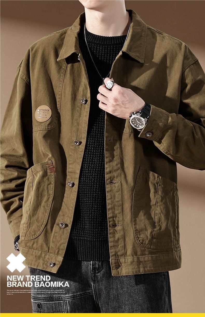 boy American Style Melard Plus Size Hunting Jacket Winter New Trendy Brand Retro Workwear Loose Coat Men_voghion.com